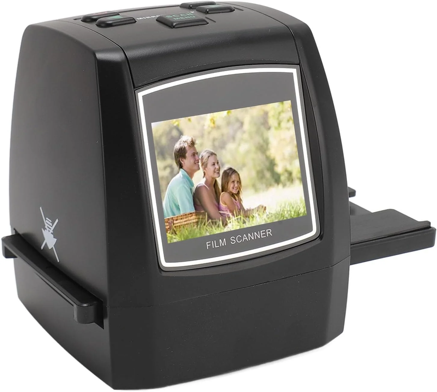 اسکنر فیلم عمومی 22 مگاپیکسل با صفحه نمایش LCD رنگی برای تبدیل فیلم و عکس های 135، 126، 110، 100-240 ولت با درگاه کارت حافظه خارجی و عملکردهای تنظیم (دوشاخه GB) اسکنر فیلم عمومی 22 مگاپیکسل با صفحه نمایش LCD رنگی برای تبدیل فیلم و عکس های 135، 126، 110، 100-240 ولت با درگاه کارت حافظه خارجی و عملکردهای تنظیم (دوشاخه GB)