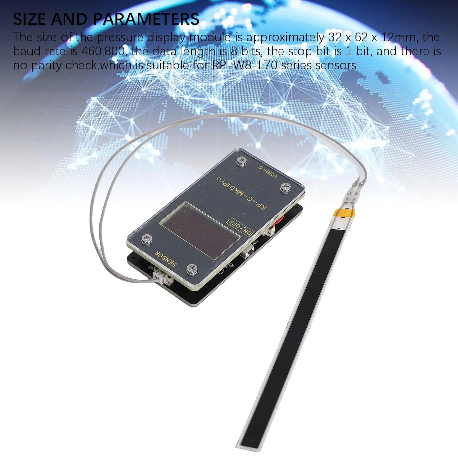 ماژول نمایشگر سنسور فشار 3 کیلوگرمی با روکش مسی برای سنسورهای لایه نازک، 32x62x12 میلی متر، پورت Type C، عمر باتری 12 ساعته، پشتیبانی از داده ADC ماژول نمایشگر سنسور فشار 3 کیلوگرمی با روکش مسی برای سنسورهای لایه نازک، 32x62x12 میلی متر، پورت Type C، عمر باتری 12 ساعته، پشتیبانی از داده ADC