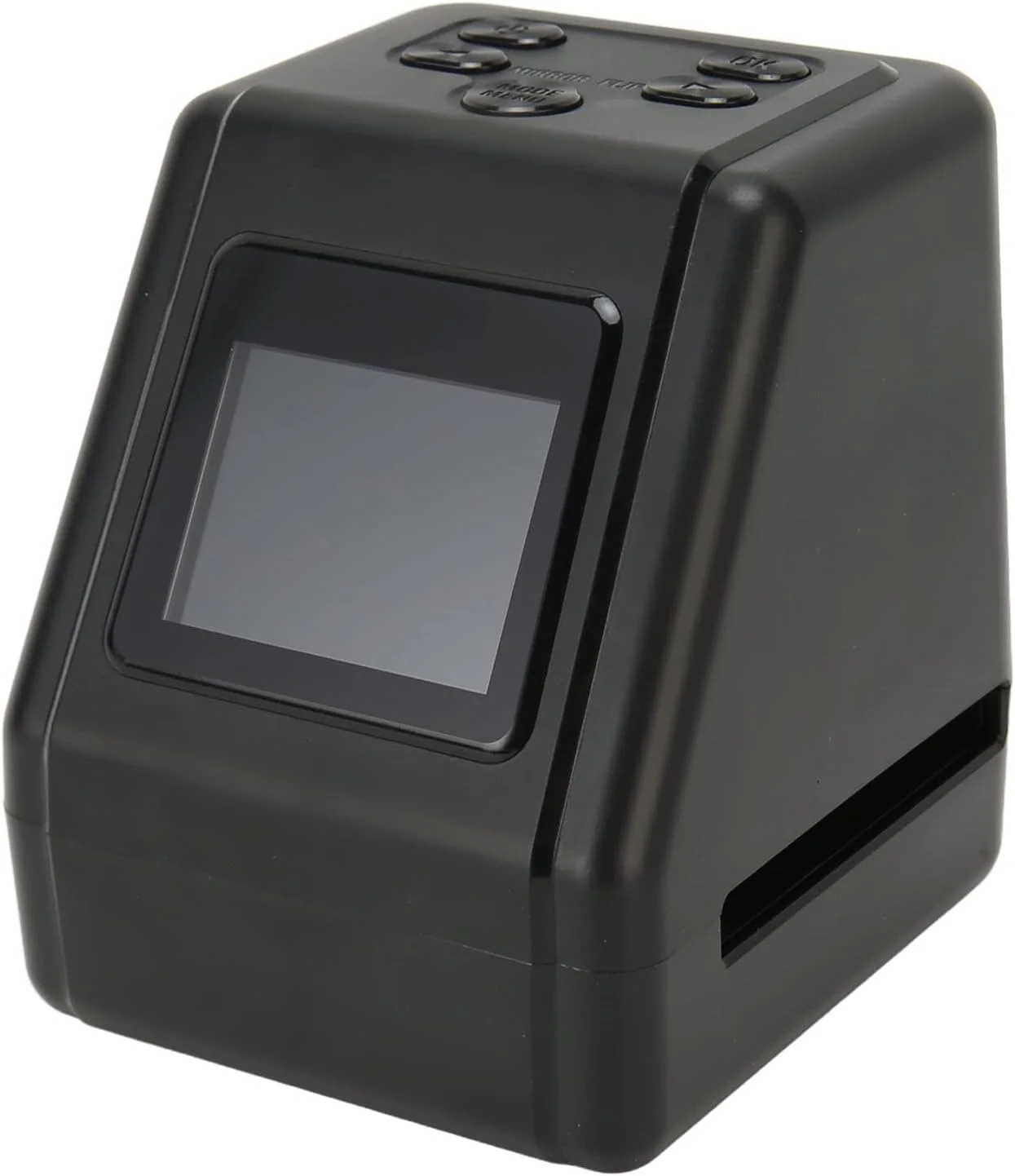 اسکنر فیلم و اسلاید دیجیتال، نمایشگر اسلاید و فیلم با صفحه نمایش 2.0 اینچی LCD، تبدیل فیلم های 135، 110، 126 و سوپر 8، اسلایدها، نگاتیوها به عکس های دیجیتال JPG، قابلیت تنظیم روشنایی