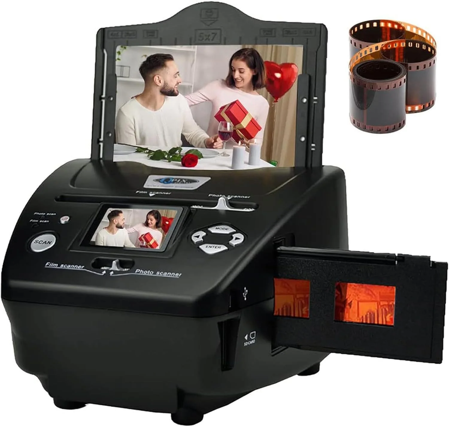 اسکنر فیلم و اسلاید، اسکنر نگاتیو 35 میلی‌متری/135 میلی‌متری، اسکنر عکس و فیلم 4 در 1 با رزولوشن 8.1 مگاپیکسل
