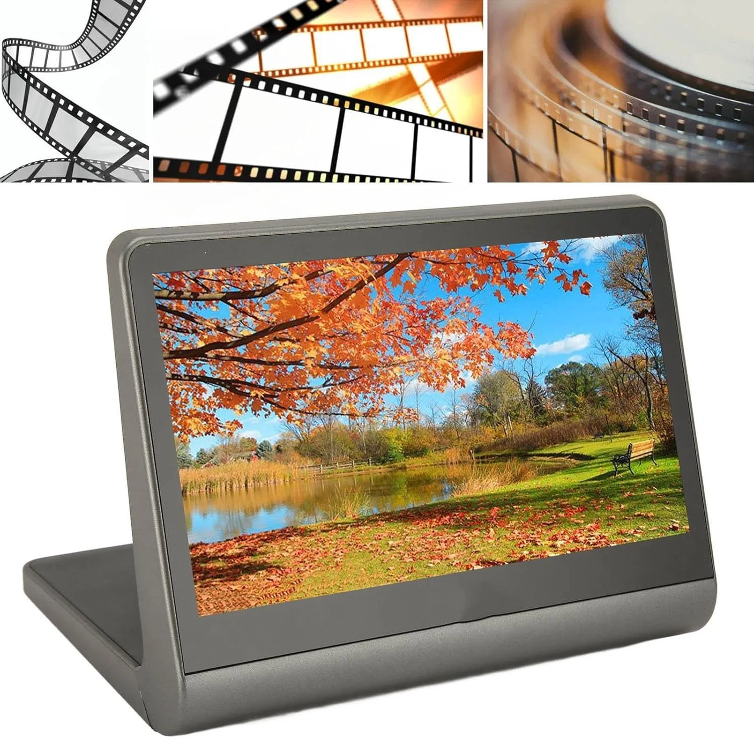 اسکنر فیلم و اسلاید 48 مگاپیکسلی، تبدیل فیلم و اسلاید 135/126KPK/110 به JPEG دیجیتال، صفحه نمایش LED 7 اینچی، خروجی USB-C و HDMI