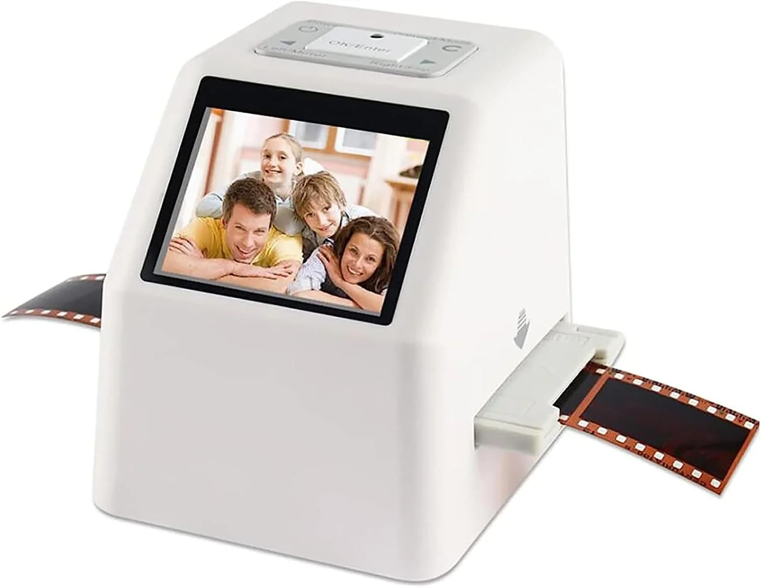 اسکنر فیلم، اسکنر اسلاید 22 مگاپیکسلی 35/135 میلی‌متری، دیجیتایزر فیلم 110/126KPK، صفحه نمایش LCD 2.4 اینچی، تبدیل اسلاید و نگاتیو به JPEG