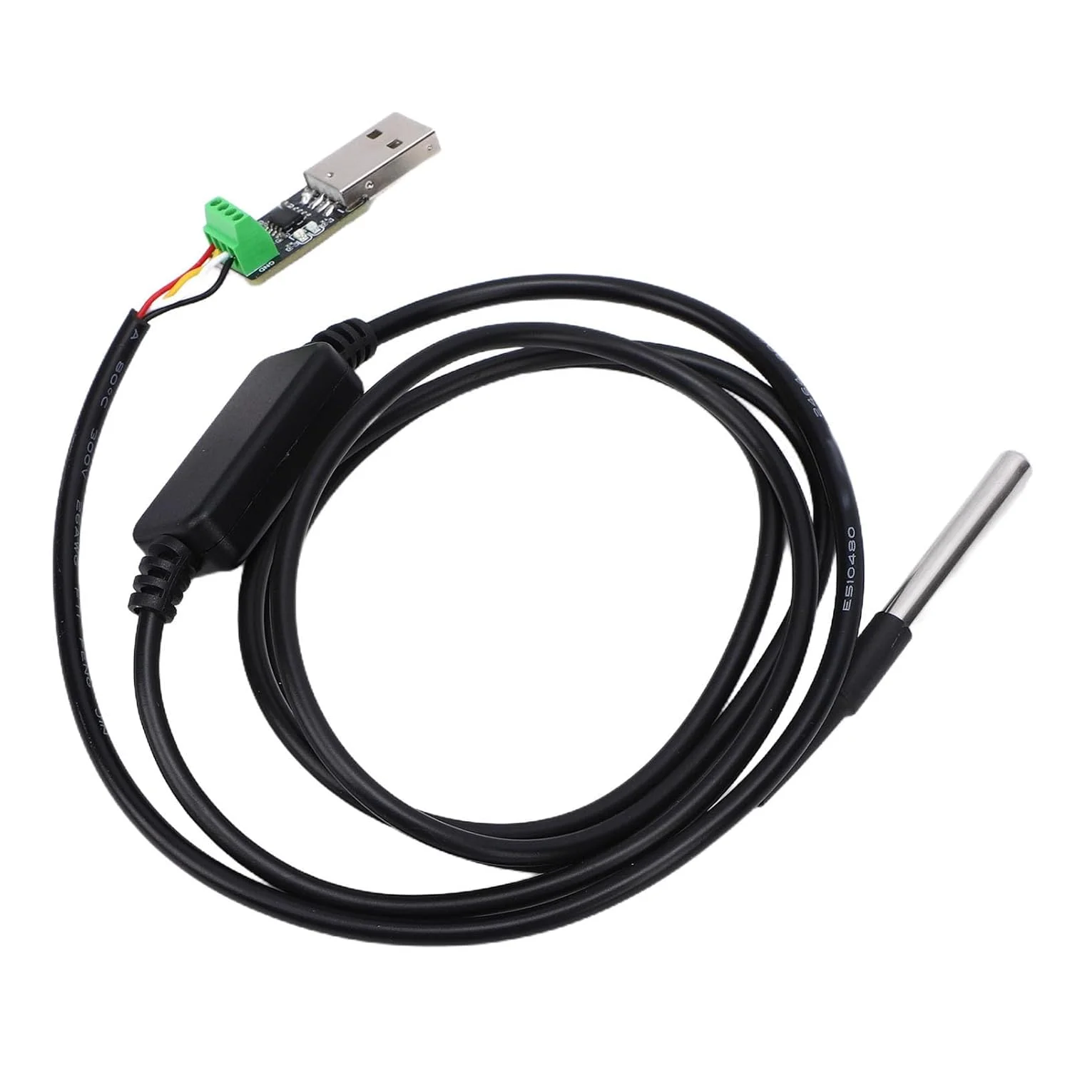 سنسور دمای دیجیتال Eujgoov 2 در 1 USB PC TTL سیستم سنجش شناسایی خودکار پلاگین و پخش برای ModBUS-RTU