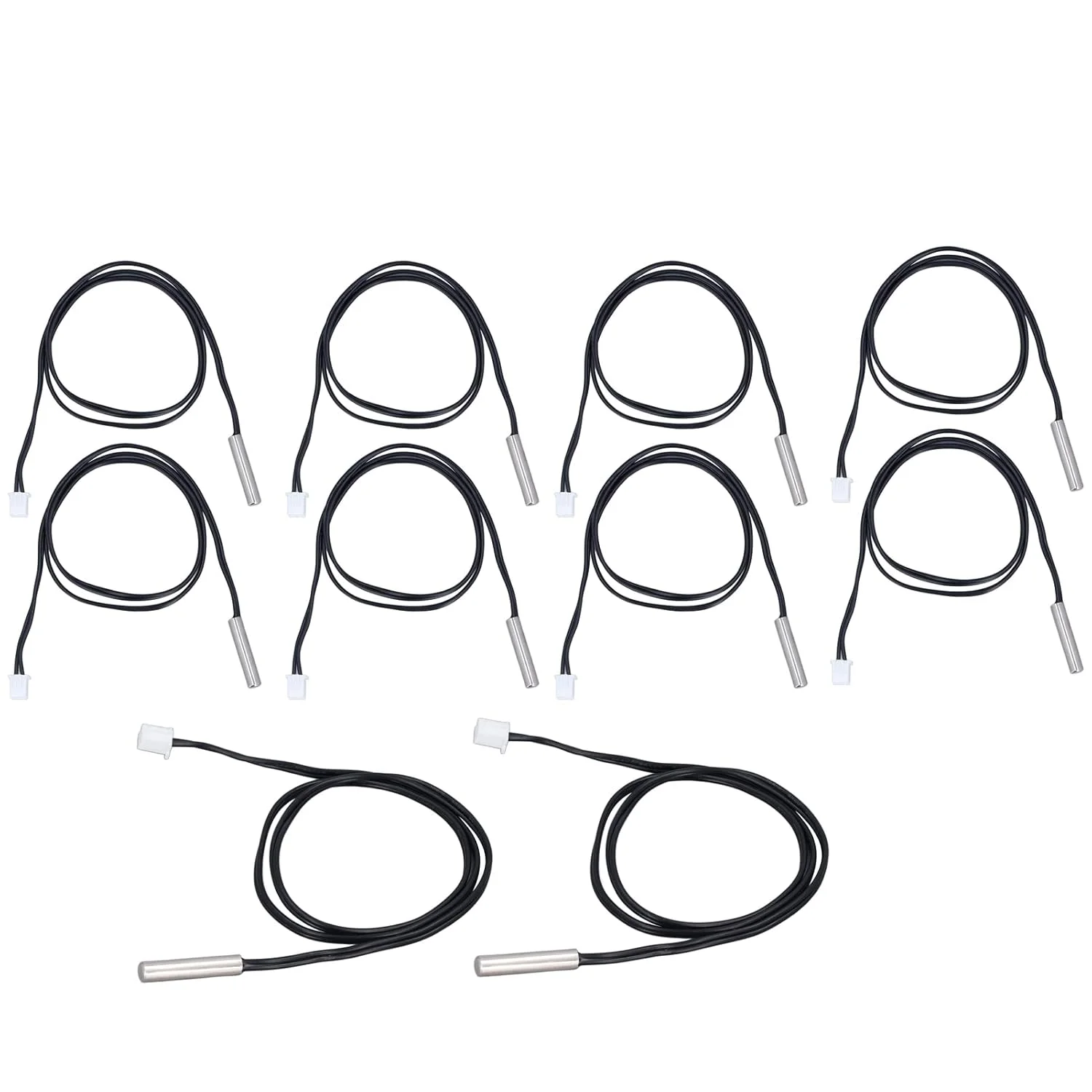 یوجگوو 10 عدد ترمیستور پروب سنسور دما 10K B3950 مبدل دما با کابل 500 میلی متری برای لوازم خانگی خودرو دفتر (10K B3435) یوجگوو 10 عدد ترمیستور پروب سنسور دما 10K B3950 مبدل دما با کابل 500 میلی متری برای لوازم خانگی خودرو دفتر (10K B3435)