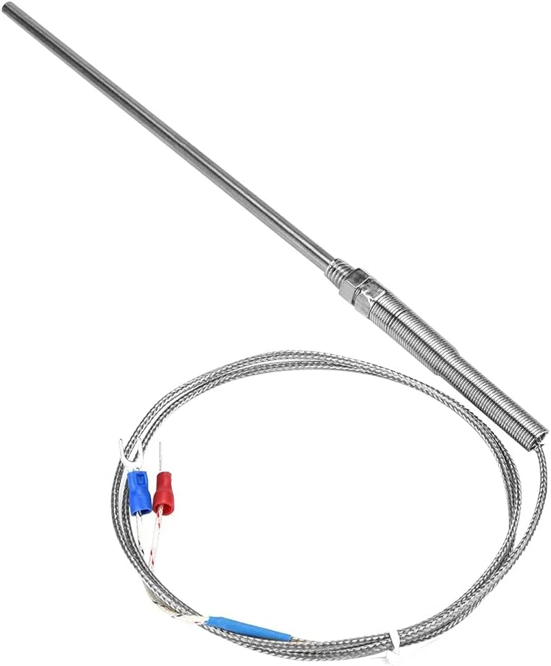 یوجگوو 2 عدد ترموکوپل نوع K با رزوه M8، سیم حسگر الکترو کوپل، طول پروب 150 میلی متر، سیم حسگر دما 0-400 درجه سانتیگراد یوجگوو 2 عدد ترموکوپل نوع K با رزوه M8، سیم حسگر الکترو کوپل، طول پروب 150 میلی متر، سیم حسگر دما 0-400 درجه سانتیگراد