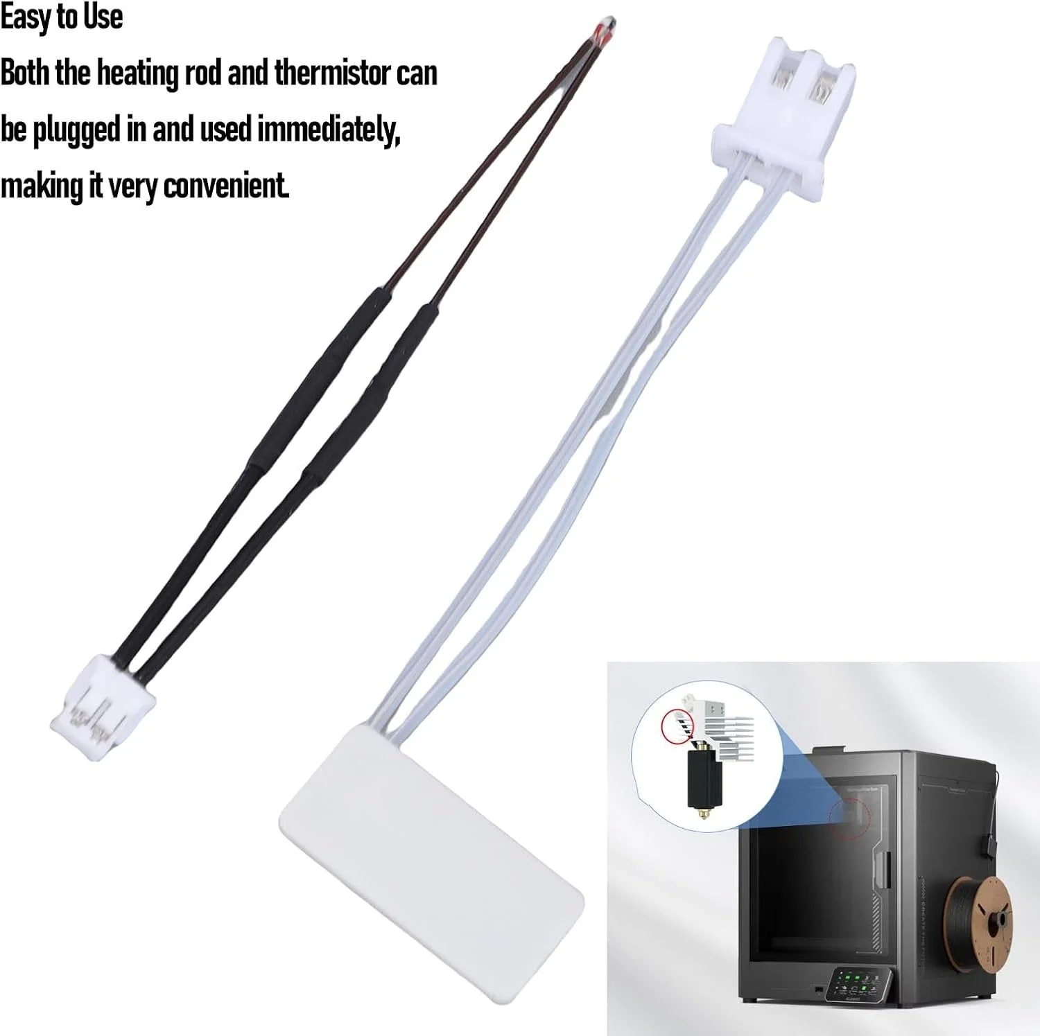 کیت سیم ترمیستور و صفحه گرمایشی جایگزین Eujgoov برای پرینتر کربنی ELEGOO، کیت سیم ترمیستور هیتر سرامیکی 24 ولت 60 وات کیت سیم ترمیستور و صفحه گرمایشی جایگزین Eujgoov برای پرینتر کربنی ELEGOO، کیت سیم ترمیستور هیتر سرامیکی 24 ولت 60 وات