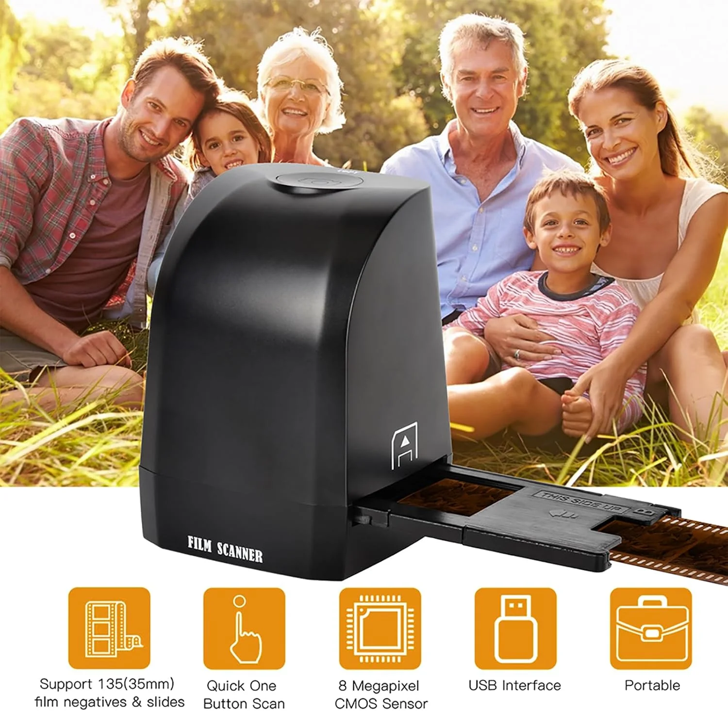 دستگاه اسکنر فیلم ERICAT، اسکنر نگاتیو اسلاید، تبدیل اسلاید فیلم 35 میلی متری/135 میلی متری به عکس های JPEG 8 مگاپیکسلی، پشتیبانی از عملکرد پیش نمایش/پخش/ویرایش تصویر، هدیه ای برای دوستان، معشوق، خانواده دستگاه اسکنر فیلم ERICAT، اسکنر نگاتیو اسلاید، تبدیل اسلاید فیلم 35 میلی متری/135 میلی متری به عکس های JPEG 8 مگاپیکسلی، پشتیبانی از عملکرد پیش نمایش/پخش/ویرایش تصویر، هدیه ای برای دوستان، معشوق، خانواده