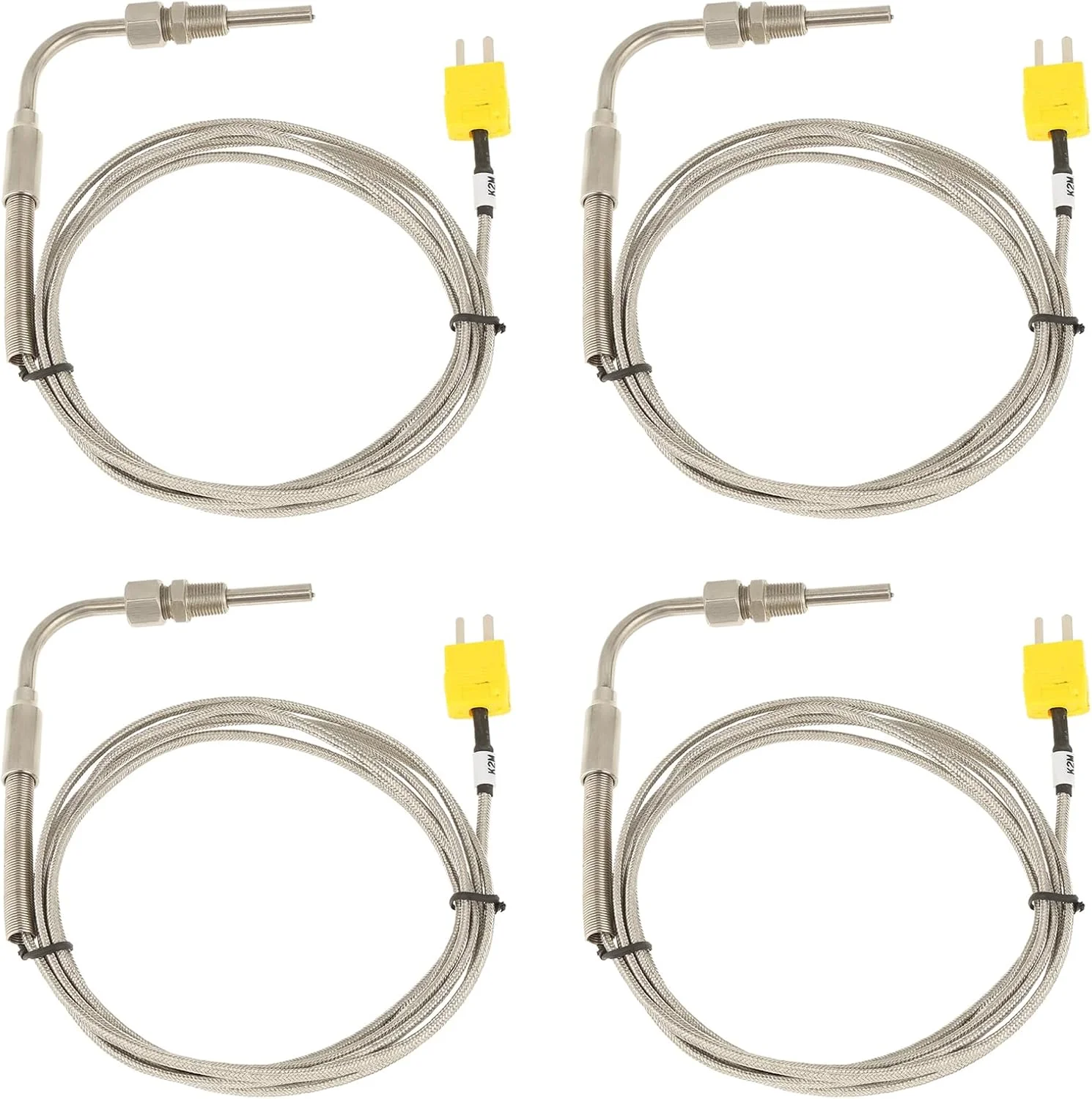 یوجگوو 4 عدد ترموکوپل نوع K اگزوز EGT، پروب گاز خروجی، حسگرهای دمای بالا رزوه ای