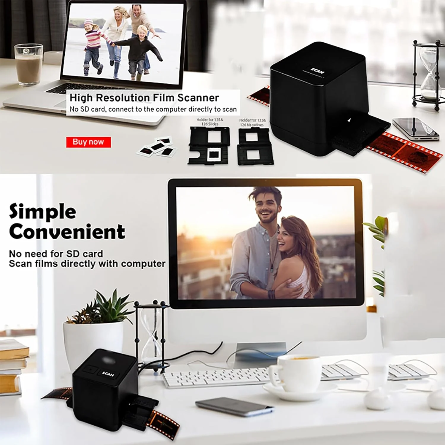 اسکنر فیلم دیجیتال ERICAT، 17.9 مگاپیکسل، تبدیل کننده نگاتیو و اسلاید، تبدیل نگاتیو و اسلاید فیلم 126/135 (35 میلی متری) به فرمت JPEG، اسکن با یک کلید و تبدیل سریع، برای خانواده، هدیه دادن اسکنر فیلم دیجیتال ERICAT، 17.9 مگاپیکسل، تبدیل کننده نگاتیو و اسلاید، تبدیل نگاتیو و اسلاید فیلم 126/135 (35 میلی متری) به فرمت JPEG، اسکن با یک کلید و تبدیل سریع، برای خانواده، هدیه دادن