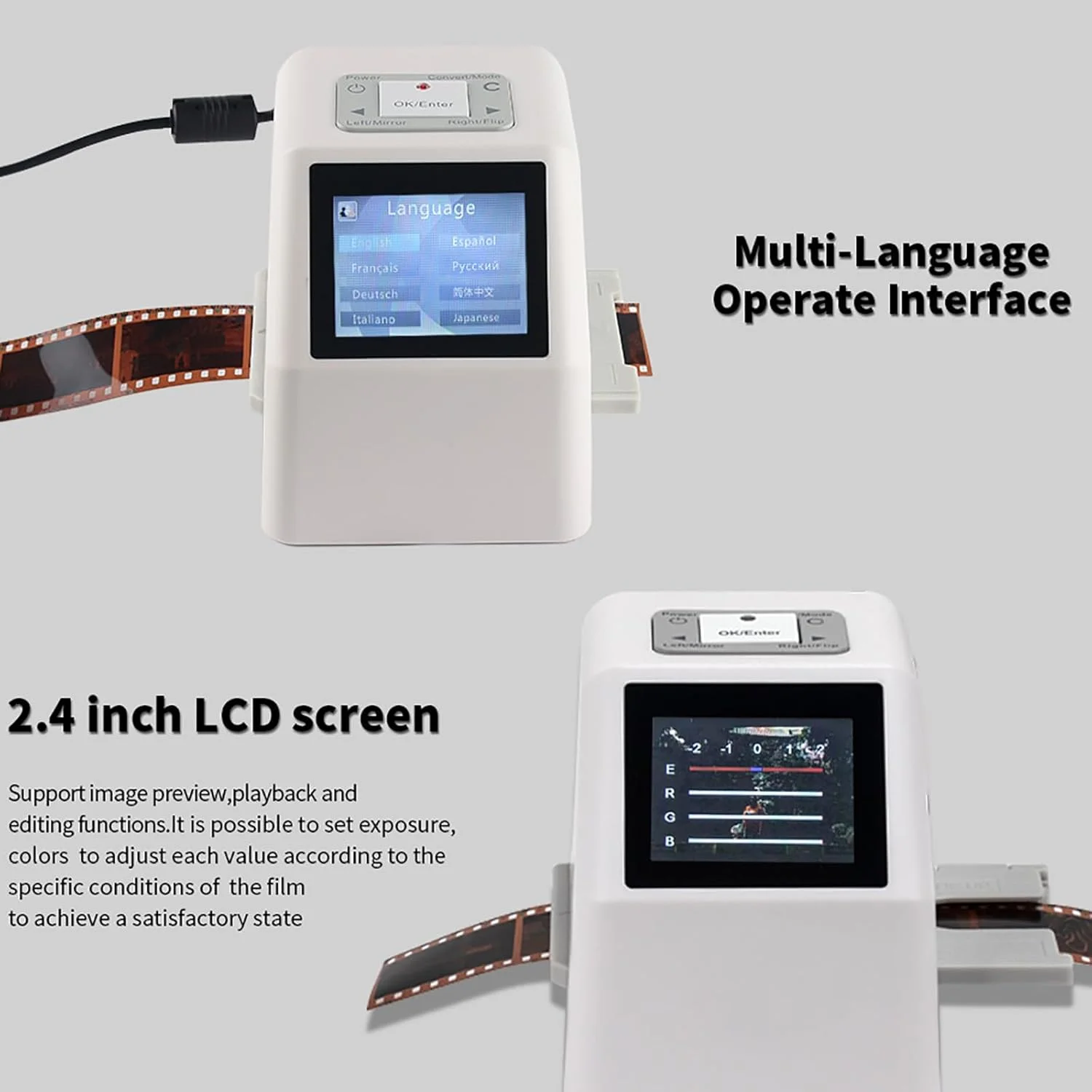 اسکنر فیلم ERICAT، اسکنر نگاتیو اسلاید با صفحه نمایش 2.4 اینچی LCD و حافظه داخلی 128 مگابایتی، تبدیل نگاتیو و اسلایدهای فیلم 135 میلی متری، 126، 110، سوپر 8 به تصاویر JPEG 20 مگاپیکسلی، برای خانواده اسکنر فیلم ERICAT، اسکنر نگاتیو اسلاید با صفحه نمایش 2.4 اینچی LCD و حافظه داخلی 128 مگابایتی، تبدیل نگاتیو و اسلایدهای فیلم 135 میلی متری، 126، 110، سوپر 8 به تصاویر JPEG 20 مگاپیکسلی، برای خانواده