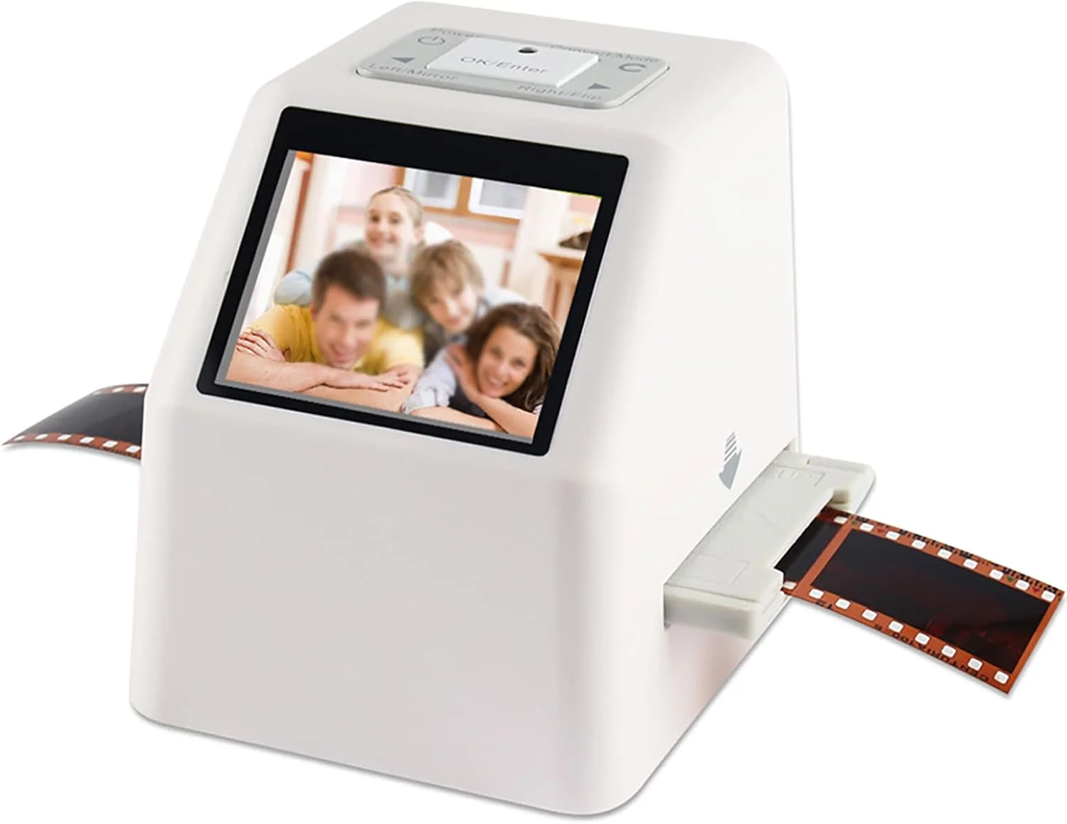 اسکنر اسلاید فیلم، نمایشگر اسلاید با صفحه نمایش 2.4 اینچی LCD، تبدیل فیلم نگاتیو و اسلاید 35 میلی متری، 126، 110، سوپر 8 به JPEG دیجیتال و ذخیره در کارت SD