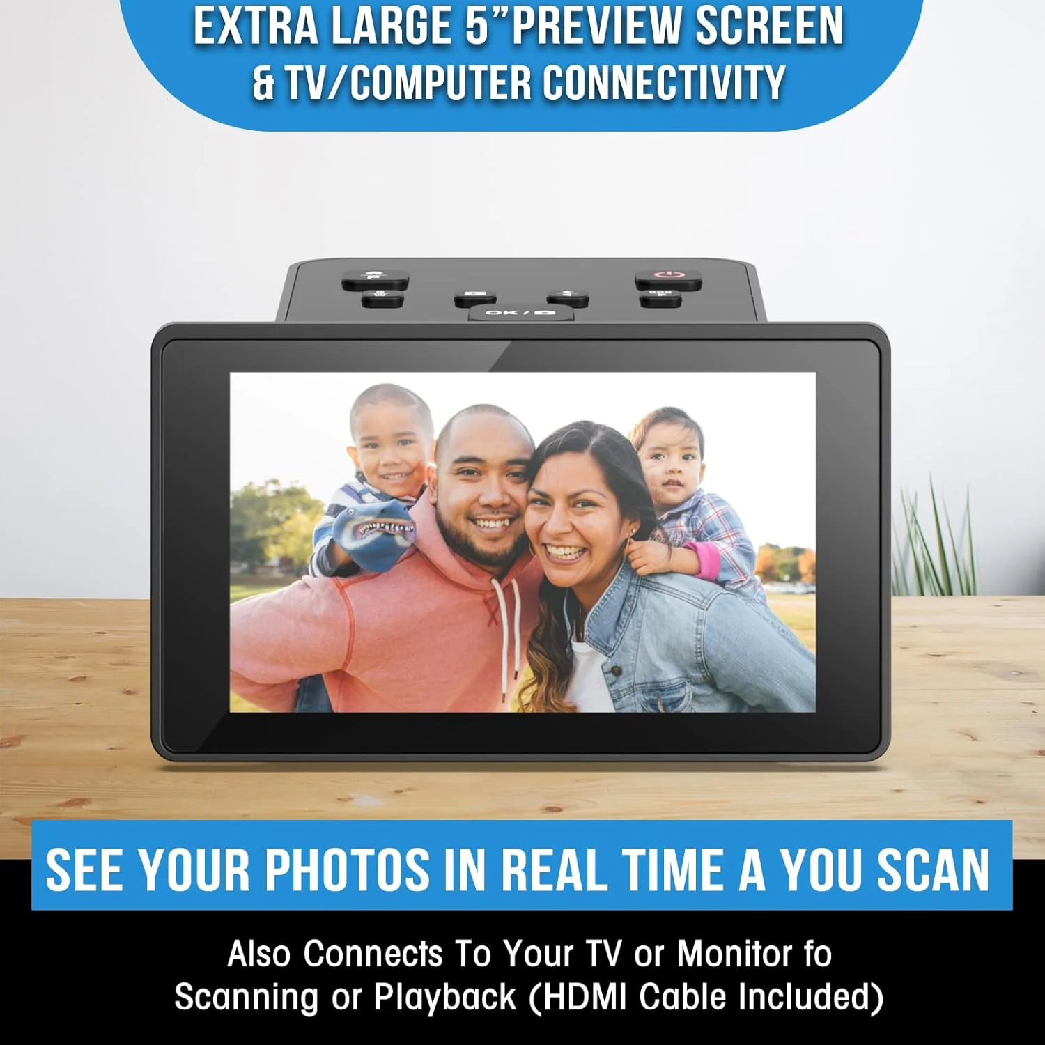 اسکنر فیلم و اسلاید دیجیتال با نمایشگر LCD بزرگ 5 اینچی، تبدیل نگاتیوهای رنگی و سیاه و سفید و اسلایدهای 35 میلی متری، 126 میلی متری و 110 میلی متری به تصاویر JPEG 22 مگاپیکسلی اسکنر فیلم و اسلاید دیجیتال با نمایشگر LCD بزرگ 5 اینچی، تبدیل نگاتیوهای رنگی و سیاه و سفید و اسلایدهای 35 میلی متری، 126 میلی متری و 110 میلی متری به تصاویر JPEG 22 مگاپیکسلی