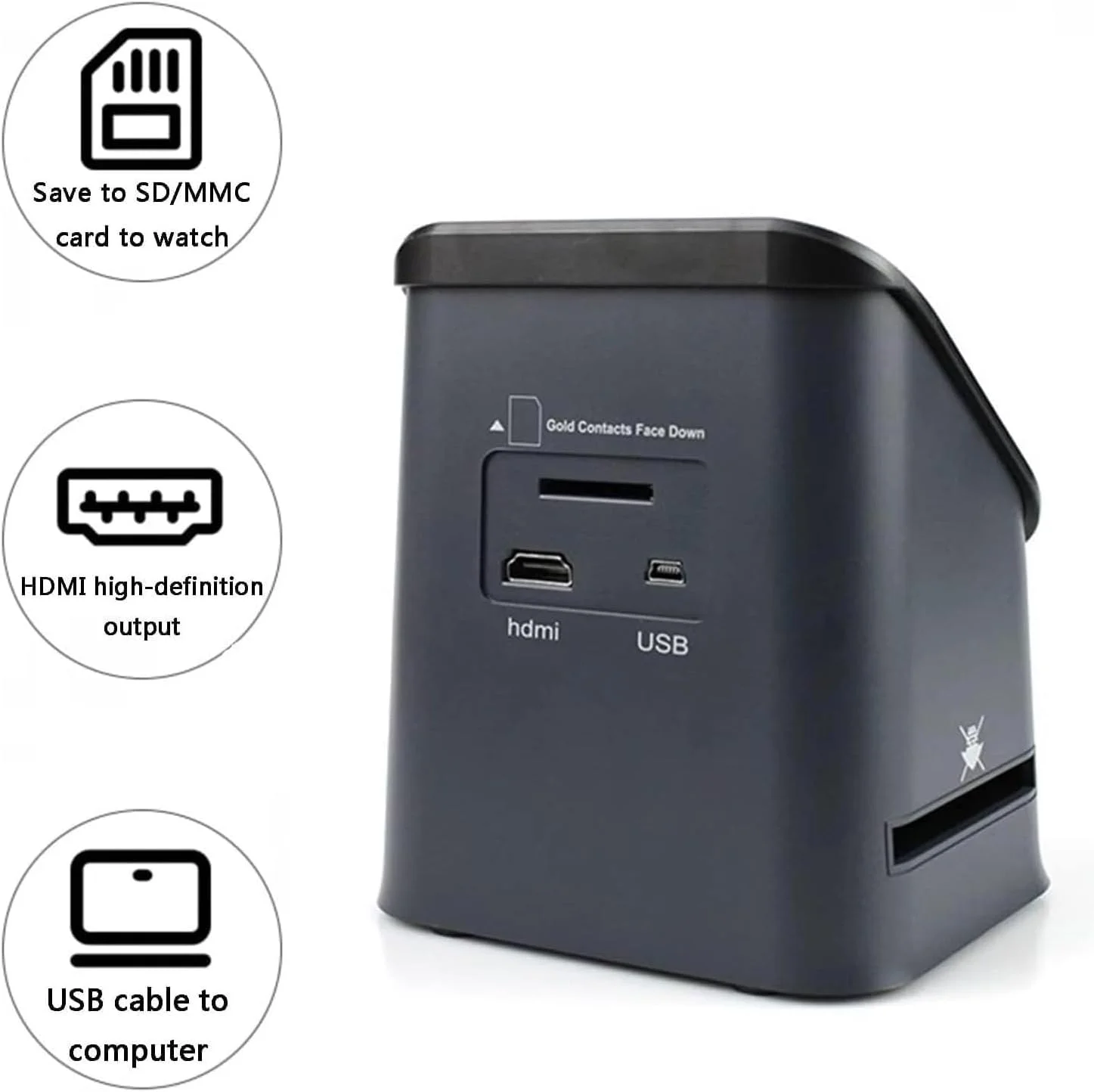 اسکنر اسلاید دیجیتال 22 مگاپیکسل، اسکنر فیلم 135، مجهز به صفحه نمایش رنگی بزرگ 4.3 اینچی TFT، پشتیبانی از فرمت های فیلم 135/126KPK/110/SUPER8/مثبت/منفی اسکنر اسلاید دیجیتال 22 مگاپیکسل، اسکنر فیلم 135، مجهز به صفحه نمایش رنگی بزرگ 4.3 اینچی TFT، پشتیبانی از فرمت های فیلم 135/126KPK/110/SUPER8/مثبت/منفی