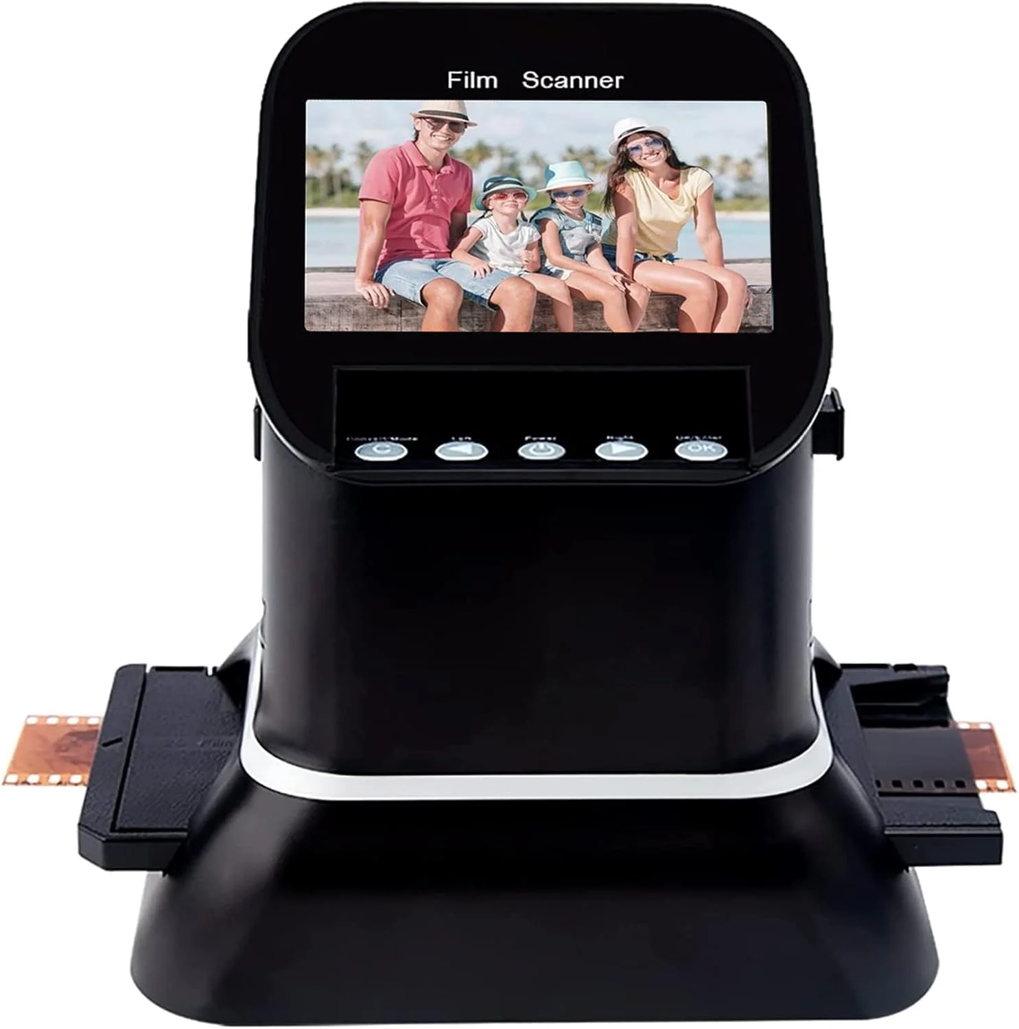 اسکنر اسلاید فیلم، لنز دوگانه، وضوح بالاتر، اسکنر فیلم با وضوح بالا 120، پشتیبانی از 5 نوع فیلم 120، صفحه نمایش LCD 4.3 اینچی، اسکنر فیلم، ذخیره سازی الکترونیکی برای نگاتیو و اسلاید به دیجیتال