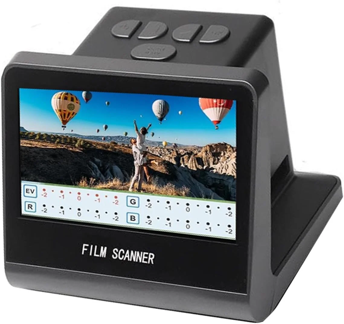 اسکنر فیلم و اسلاید Annadue 22MP با صفحه نمایش 5 اینچی LCD، تبدیل نگاتیوهای رنگی و سیاه و سفید قدیمی 35، 126، 110 میلی متری یا فیلم های 135، 126، 110، 50 میلی متری به عکس های دیجیتال JPEG، داخلی