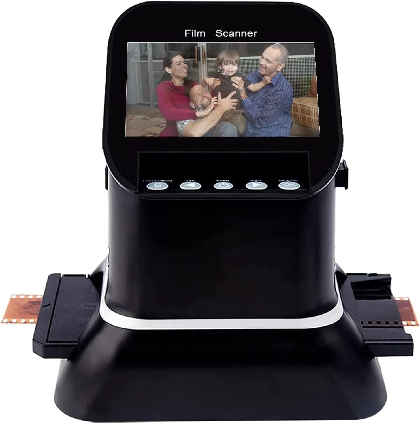 اسکنر دیجیتال فیلم و اسلاید با صفحه نمایش ال سی دی 5 اینچی، اسکنر فیلم، نگاتیو و اسلاید 35 میلی متری، 135، 126، 127 به JPEG دیجیتال، مبدل عکس