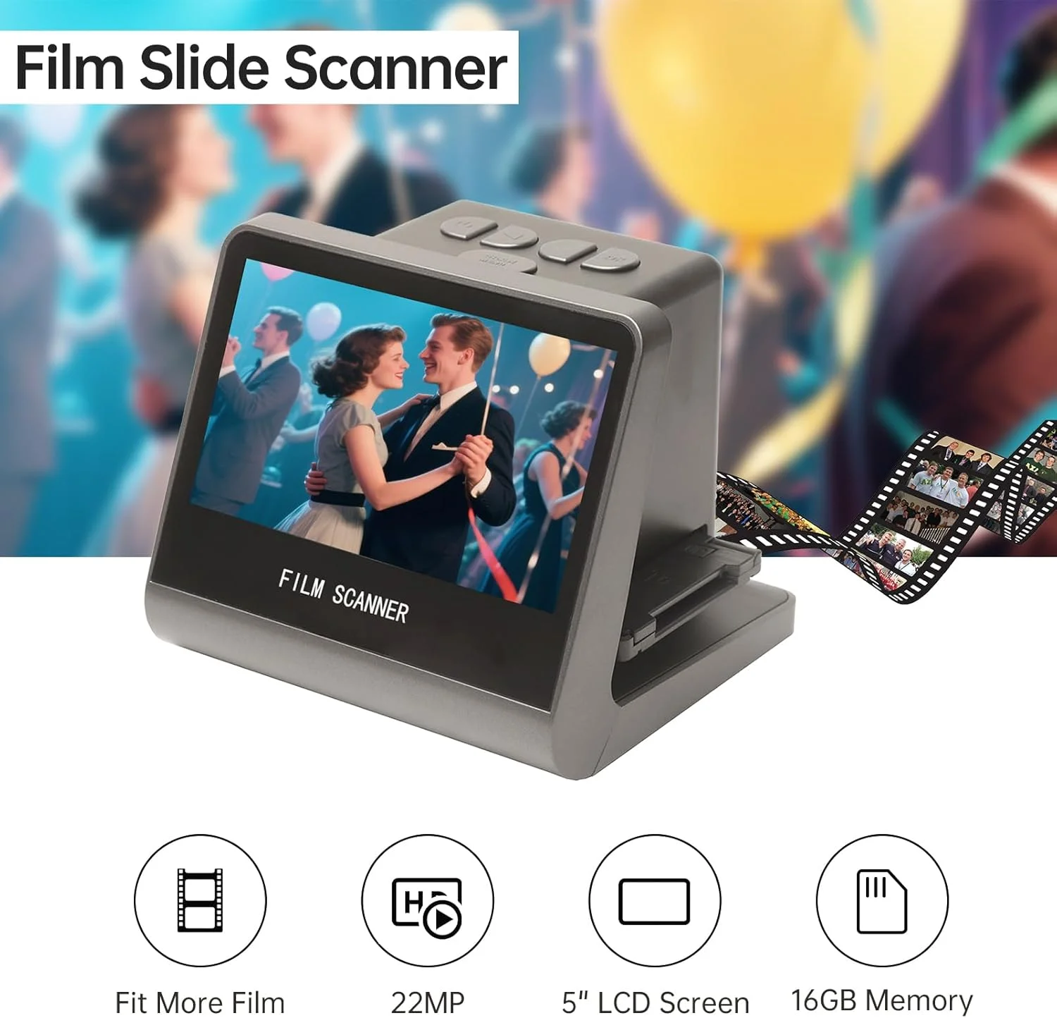 اسکنر فیلم Asixxsix، تبدیل فیلم های 135، 110، 126KPK، Super8 و اسلایدهای تک رنگ به عکس های دیجیتال JPEG، دارای حافظه داخلی 16 گیگابایتی و صفحه نمایش ال سی دی 5 اینچی، پشتیبانی از کامپیوتر و تلویزیون برای ویندوز 7، 8، 10 اسکنر فیلم Asixxsix، تبدیل فیلم های 135، 110، 126KPK، Super8 و اسلایدهای تک رنگ به عکس های دیجیتال JPEG، دارای حافظه داخلی 16 گیگابایتی و صفحه نمایش ال سی دی 5 اینچی، پشتیبانی از کامپیوتر و تلویزیون برای ویندوز 7، 8، 10