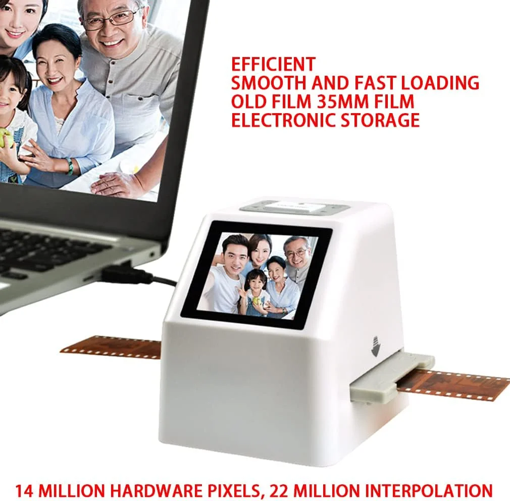 اسکنر فیلم و اسلاید با صفحه نمایش 3.5 اینچی LCD، همه کاره 22 مگاپیکسلی، رزولوشن بالا 120، صفحه نمایش LCD، مبدل فیلم دیجیتال اسکنر فیلم و اسلاید با صفحه نمایش 3.5 اینچی LCD، همه کاره 22 مگاپیکسلی، رزولوشن بالا 120، صفحه نمایش LCD، مبدل فیلم دیجیتال