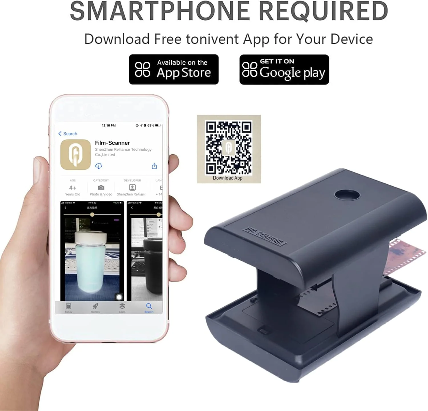 اسکنر فیلم و اسلاید موبایل Fawoonu برای نگاتیو و اسلایدهای 35 میلیمتری/135 میلیمتری با نور پسزمینه LED، اسکنر تاشو و جالب اسکنر فیلم و اسلاید موبایل Fawoonu برای نگاتیو و اسلایدهای 35 میلیمتری/135 میلیمتری با نور پسزمینه LED، اسکنر تاشو و جالب