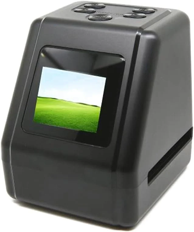 اسکنر فیلم دستی قابل حمل Fawoonu، اسکن فیلم 135، 126، 110، 8 میلی متری با صفحه نمایش 2.0 اینچی IPS و پشتیبانی از 11 زبان