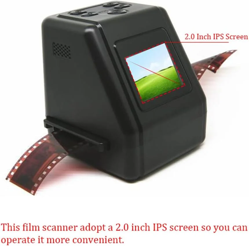 اسکنر فیلم دستی قابل حمل Fawoonu، اسکن فیلم 135، 126، 110، 8 میلی متری با صفحه نمایش 2.0 اینچی IPS و پشتیبانی از 11 زبان اسکنر فیلم دستی قابل حمل Fawoonu، اسکن فیلم 135، 126، 110، 8 میلی متری با صفحه نمایش 2.0 اینچی IPS و پشتیبانی از 11 زبان