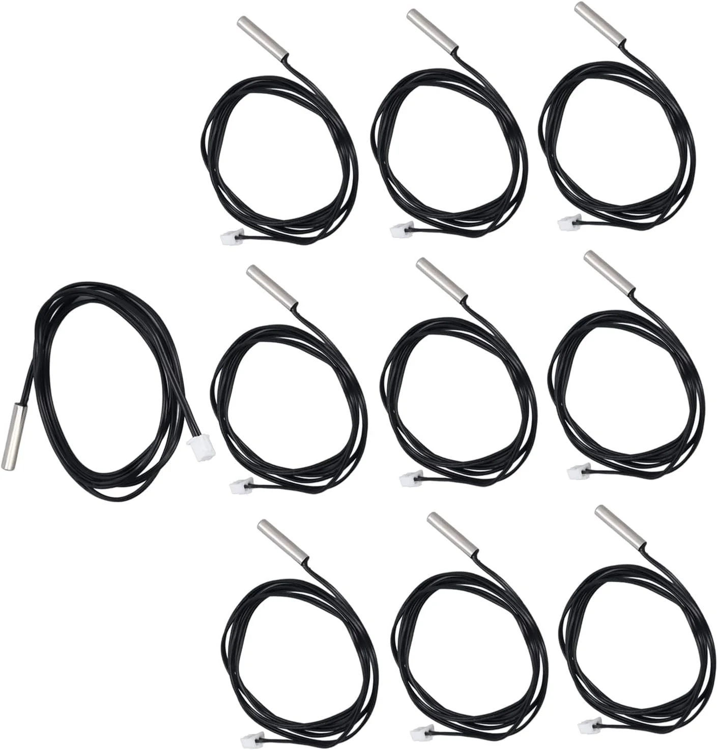 10 عدد سنسور ترمیستور دما، پروب دما با سر استوانه ای (15K B3950)