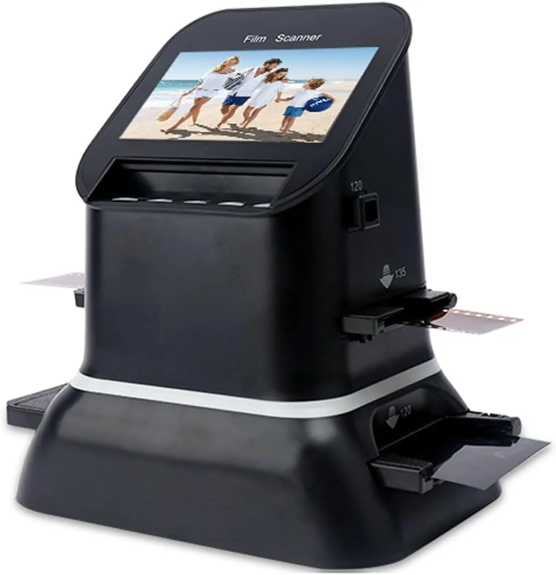 اسکنر فیلم دیجیتال 4.3 اینچی، اسکنر فیلم با رزولوشن بالا 22 مگاپیکسل، تبدیل نگاتیو و اسلاید 35 میلی‌متری، 135، 126، 127 به JPEG دیجیتال، برای خانه، دفتر، جلسه