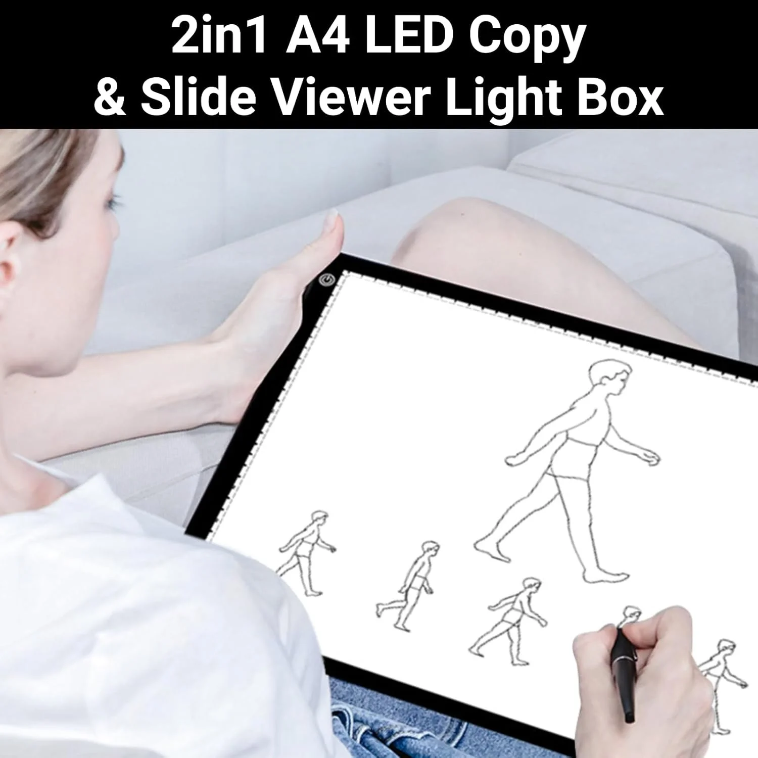 نمایشگر اسلاید فوق العاده باریک A4، اکریلیک مشکی با 3 سطح روشنایی و تغذیه USB C، پشتیبانی از ویرایش APP برای اسکن و اشتراک گذاری آسان اسلایدها و فیلم های نگاتیو نمایشگر اسلاید فوق العاده باریک A4، اکریلیک مشکی با 3 سطح روشنایی و تغذیه USB C، پشتیبانی از ویرایش APP برای اسکن و اشتراک گذاری آسان اسلایدها و فیلم های نگاتیو