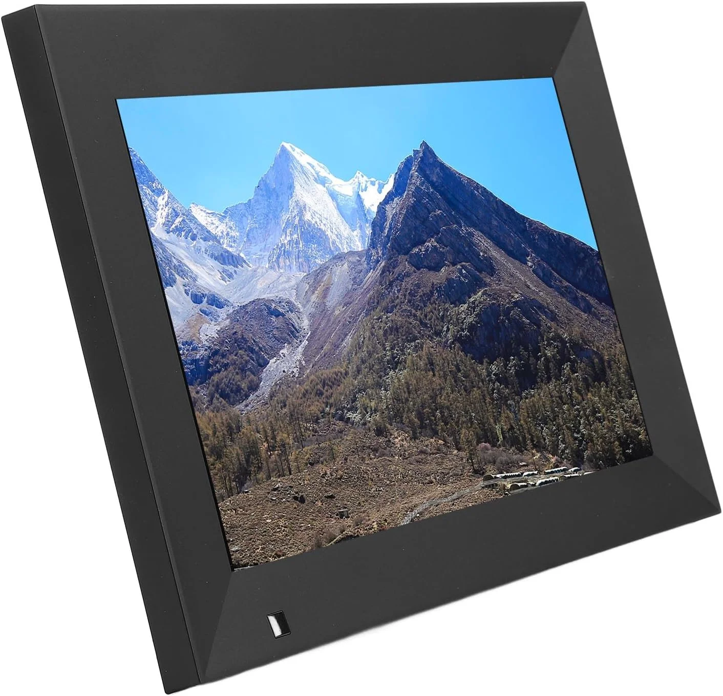 قاب عکس دیجیتال 10.1 اینچی، صفحه نمایش HD با رزولوشن 1280x800 IPS با کنترل از راه دور و موسیقی پس زمینه، برای پدربزرگ و مادربزرگ ها، والدین، دوستان و عاشقان (دوشاخه UK)