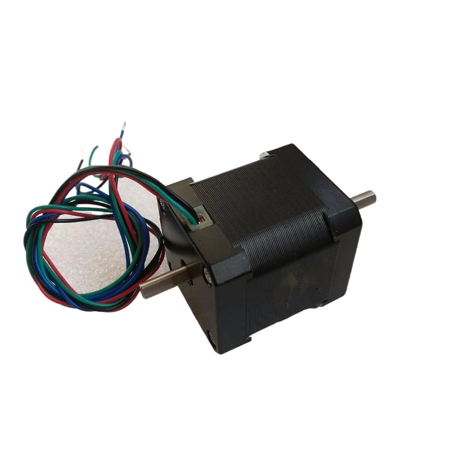 موتورهای پله ای دو شفت 1.8 درجه 42x48 میلی متر 1.3 آمپر 0.52 نیوتن متر 3.2 اهم Nema 17 موتور پله ای شفت 5 میلی متر موتور پرینتر سه بعدی