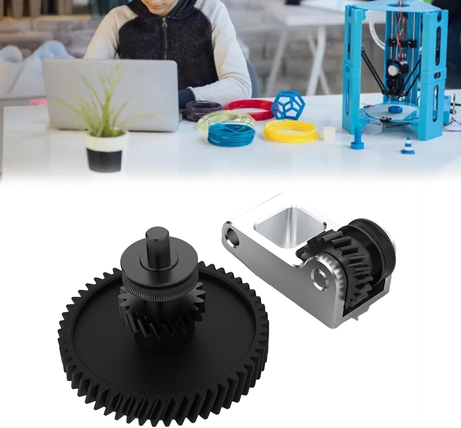 چرخ دنده اکستروژن هد چاپگر برای چاپگرهای P1P / P1S، قطعات چاپگر، لوازم جانبی اکسترودر