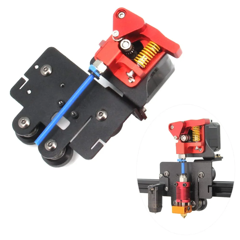 کیت ارتقاء درایو مستقیم Ender 5 pro صفحه آلومینیومی با اکسترودر دنده دوبل به همراه موتور، چاپ آسان فیلامنت انعطاف پذیر TPU برای Ender 5 (صفحه آلومینیومی + اکسترودر دوبل + کیت موتور)