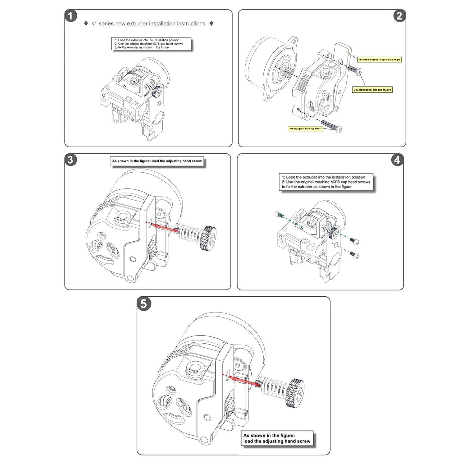 کیت ارتقاء اکسترودر تمام فلزی با تغذیه دوگانه دنده ای، فیلامنت 1.75 میلی متری برای پرینتر سه بعدی K1 K1C K1 Maximum