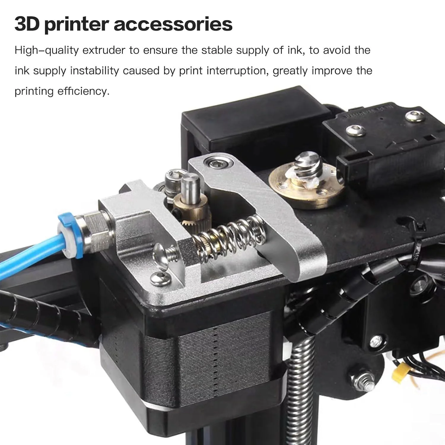 کیت لوازم جانبی پرینتر سه بعدی شامل لوله PTFE کاپریکورن Bowden 1.75 میلی‌متری، اکسترودر تمام فلزی، کوپلرهای پنوماتیک، فنر بستر برای پرینترهای سه بعدی کرالیتی CR-10/ CR-10S / CR-10S Pro/CR-6SE