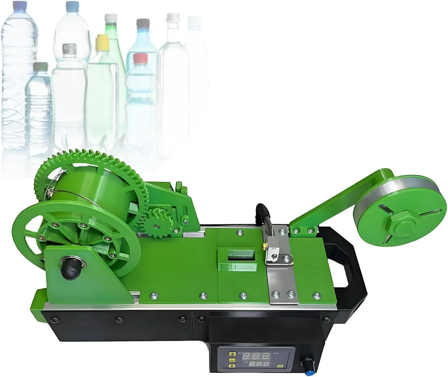 دستگاه ساخت فیلامنت پرینت سه بعدی، دستگاه اکسترودر فیلامنت پرینتر سه بعدی، دستگاه تبدیل بطری PET بازیافتی به فیلامنت، کنترل دما و سرعت، هیت سینک، برای خانواده ها، سازندگان DIY دوستدار محیط زیست