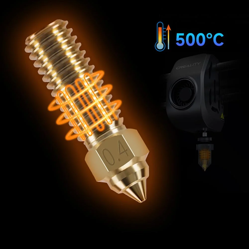 نازل‌های XBERSTAR برای پرینتر سه بعدی Creality K1/K1 Max، نازل برنجی 0.2-1.2 میلی‌متری، فیلامنت 1.75 میلی‌متری (نازل برنجی 0.4 میلی‌متری)