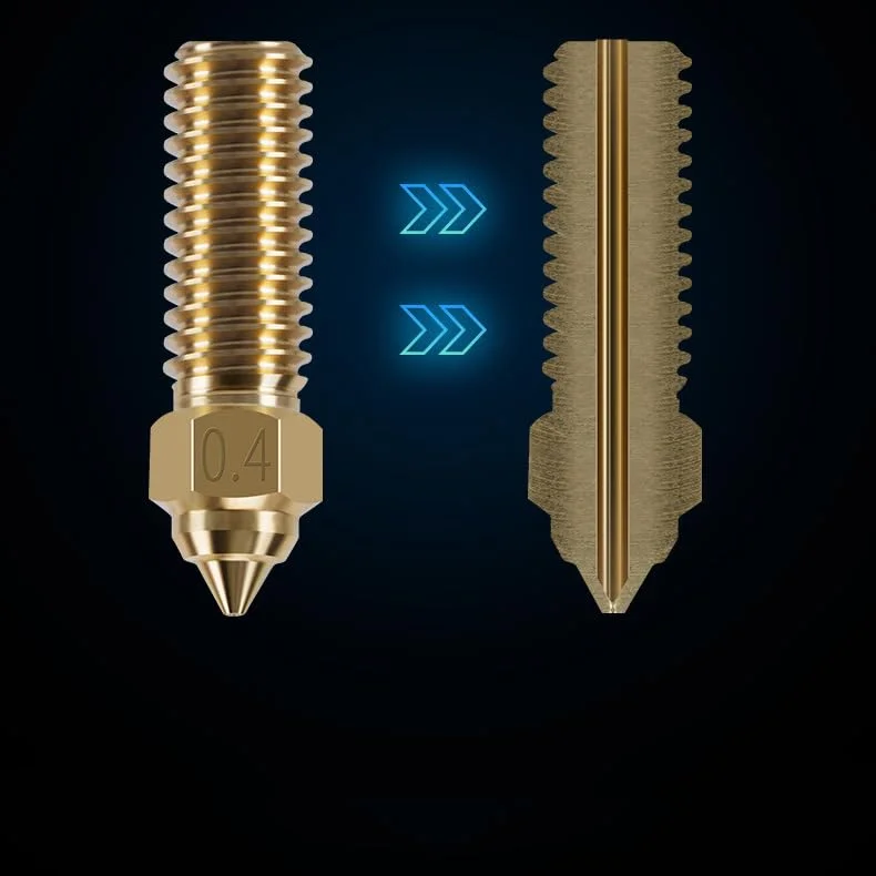 نازل‌های XBERSTAR برای پرینتر سه بعدی Creality K1/K1 Max، نازل برنجی 0.2-1.2 میلی‌متری، فیلامنت 1.75 میلی‌متری (نازل برنجی 0.4 میلی‌متری)