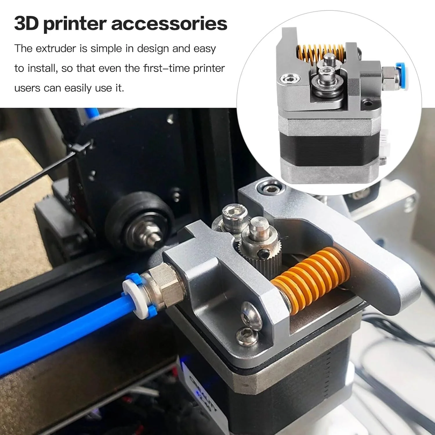 کیت لوازم جانبی پرینتر سه بعدی شامل لوله PTFE کاپریکورن Bowden 1.75mm، اکسترودر تمام فلزی، کوپلرهای پنوماتیک، فنر تراز بستر برای پرینترهای سه بعدی Creality Ender 5 / Ender 5 Pro/Ender 5 Plus کیت لوازم جانبی پرینتر سه بعدی شامل لوله PTFE کاپریکورن Bowden 1.75mm، اکسترودر تمام فلزی، کوپلرهای پنوماتیک، فنر تراز بستر برای پرینترهای سه بعدی Creality Ender 5 / Ender 5 Pro/Ender 5 Plus