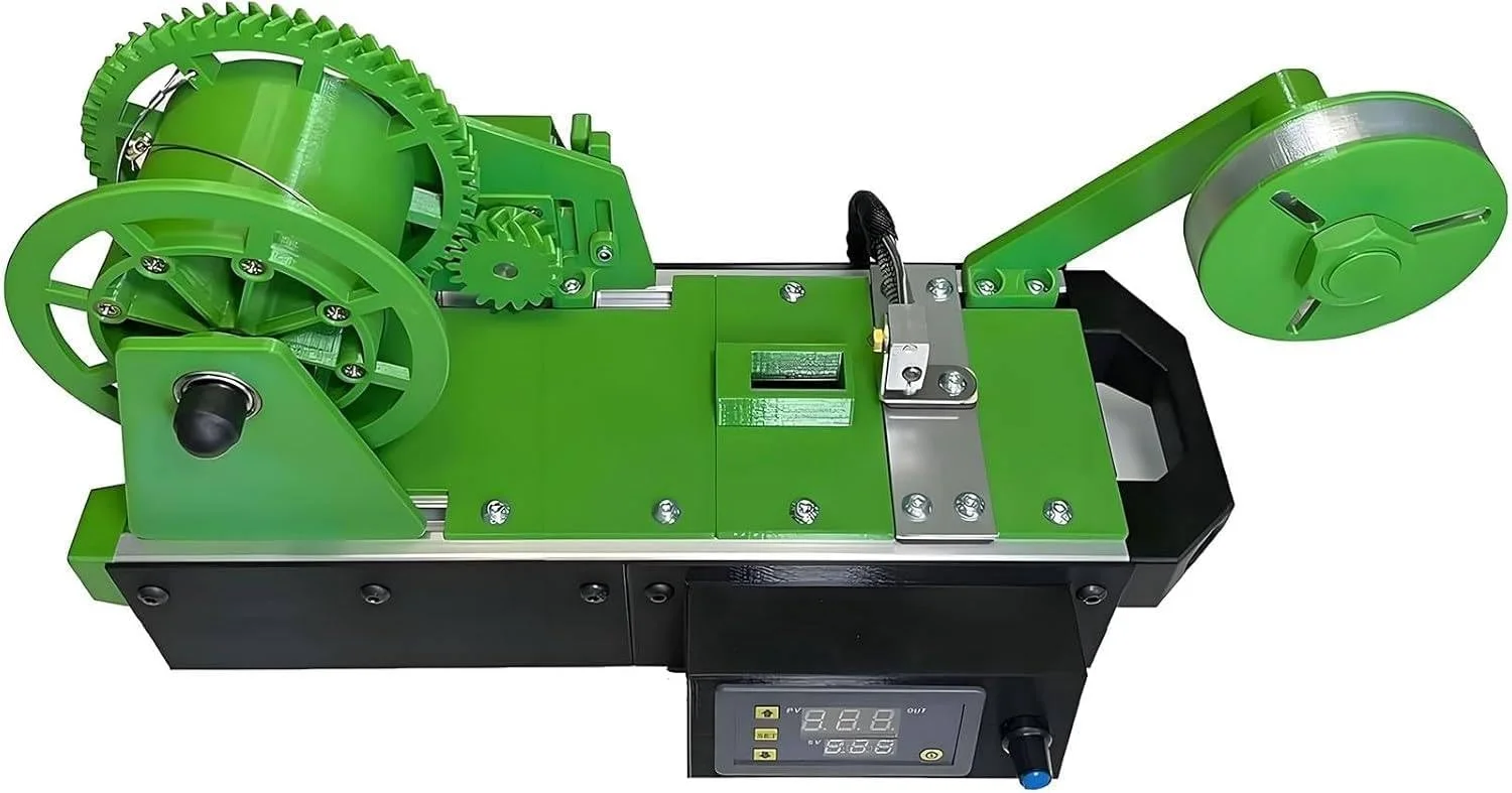 دستگاه تولید رشته پرینتر سه بعدی، دستگاه اکسترودر پرینتر سه بعدی رومیزی، طراحی بی صدا، قطر خروجی 1.75 میلی متر، مناسب برای خانواده ها و سازندگان DIY (سبز)