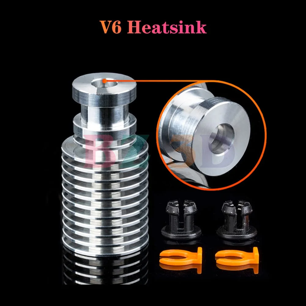 هات‌اند تمام فلزی ولکانو V6 با روکش مس، نازل ولکانو با دمای بالای 500 درجه سانتیگراد 0.4 میلی‌متر، بلوک گرمکن برای هات‌اند ولکانو V6.