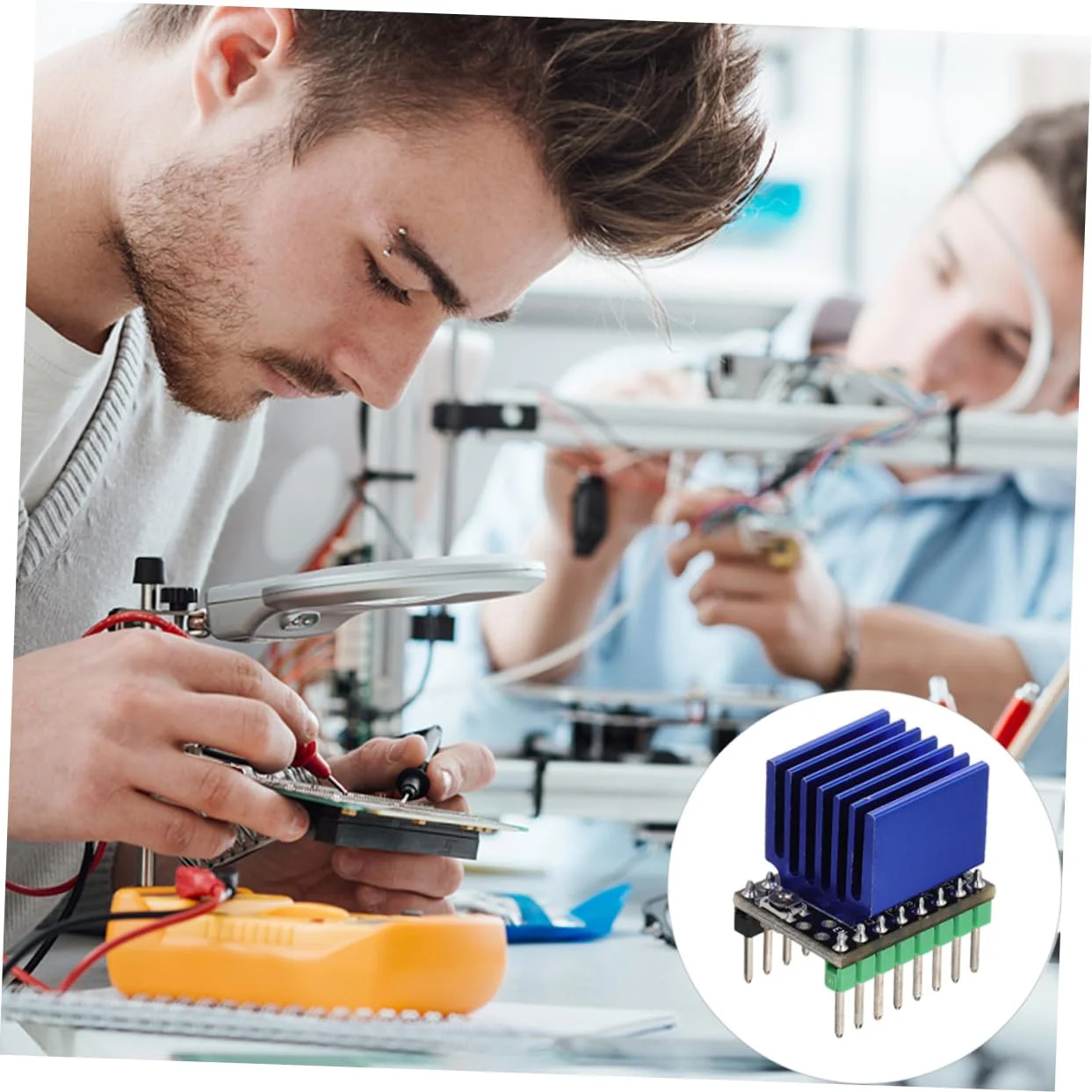 مجموعه ۵ عددی ماژول درایور موتور Luxshiny برای پرینترها، اتلاف حرارت بالا، سازگار و آسان برای استفاده، برای عملکرد روان