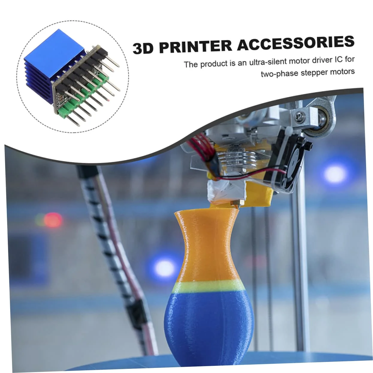 مجموعه ۵ عددی ماژول درایور موتور Luxshiny برای پرینترها، اتلاف حرارت بالا، سازگار و آسان برای استفاده، برای عملکرد روان