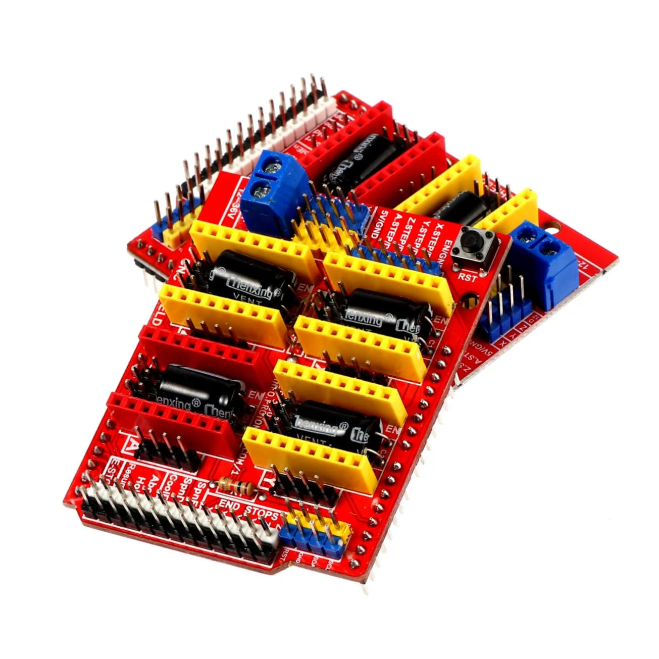 برد درایور A4988 Luxshiny برای پرینتر سه بعدی، شیلد توسعه CNC سازگار با دستگاه های حکاکی، ماژول موتور پله ای با هیت سینک، 2 عدد
