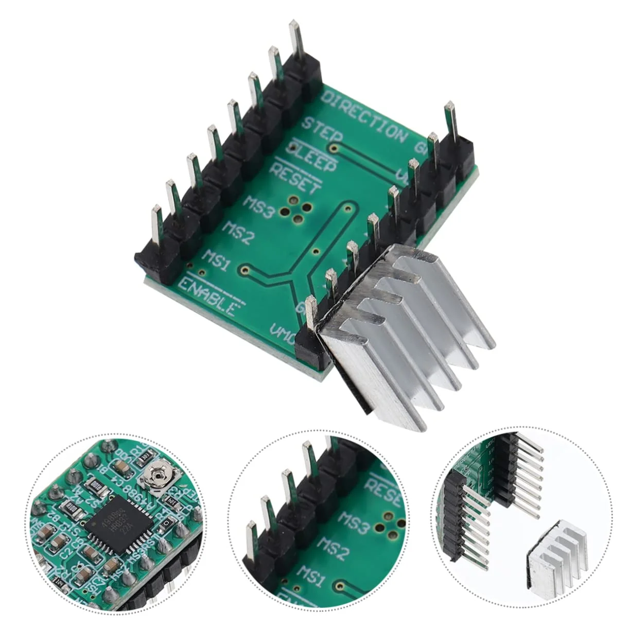 Lurrose 8 عدد ماژول استپر برای پرینترها، کنترل میرایی ترکیبی، فوق العاده بی صدا، نصب آسان