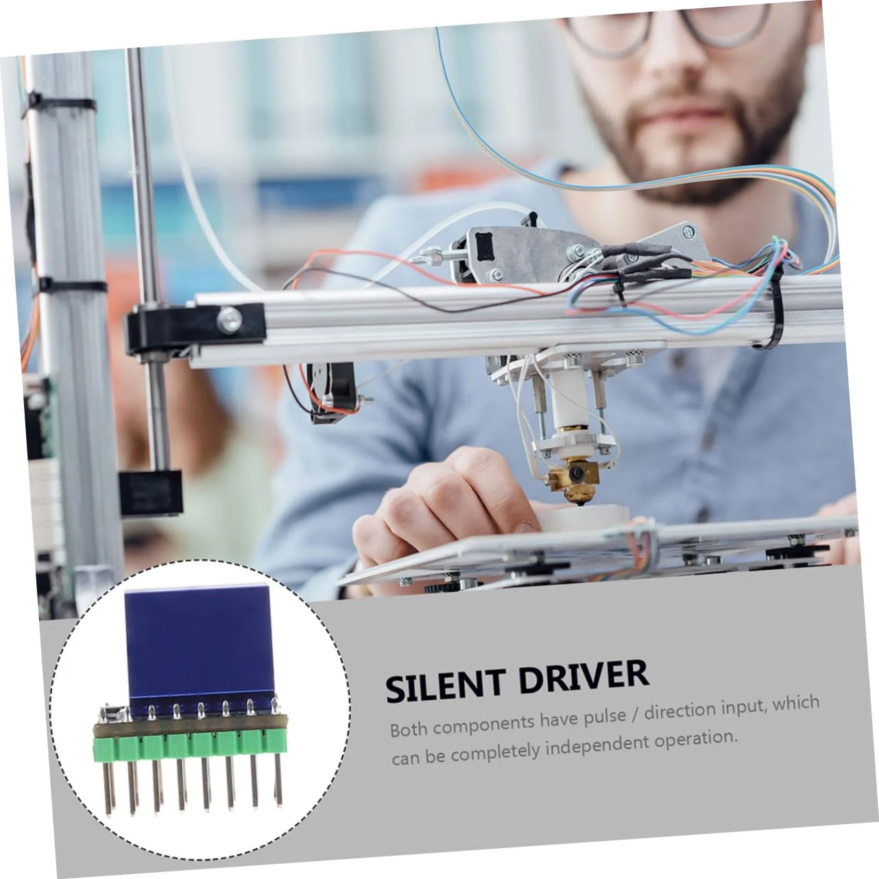 ماژول درایور موتور حرفه ای LIFKOME، درایور استپ بی صدا، استپ استیک بی صدا، برد کنترل با راندمان بالا، 5 عددی