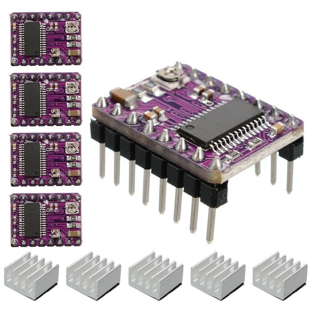 قطعه یدکی 5 عددی برد توسعه کنترل درایور موتور پله ای DRV8825 برای پرینتر سه بعدی
