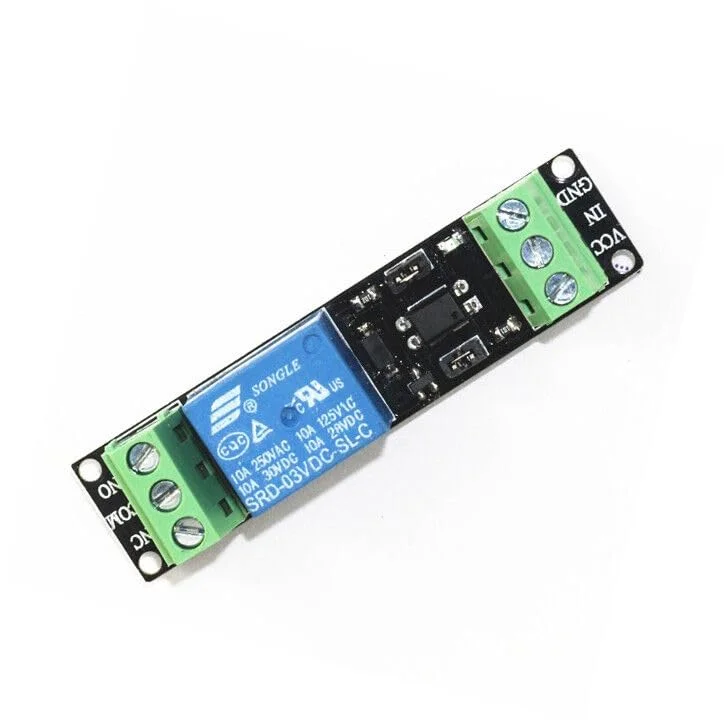 ماژول رله 3 ولت با درایور سطح بالا و اپتوکوپل مدل L85 (تک عددی)