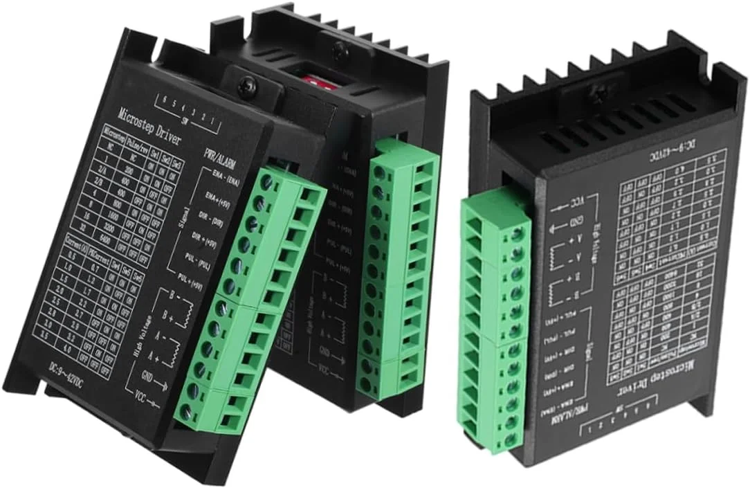 کنترلر درایور موتور پله ای 3 عددی سازگار با موتورهای پله ای برای ماشین های CNC، چاپگرها و سیستم های اتوماسیون