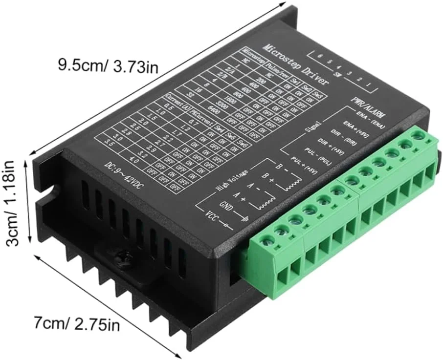کنترلر درایور موتور پله ای 3 عددی سازگار با موتورهای پله ای برای ماشین های CNC، چاپگرها و سیستم های اتوماسیون کنترلر درایور موتور پله ای 3 عددی سازگار با موتورهای پله ای برای ماشین های CNC، چاپگرها و سیستم های اتوماسیون