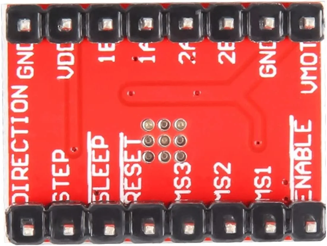 درایور موتور پله ای A4988 مدل StepStick 42 به همراه هیت سینک، سازگار با قطعات پرینتر سه بعدی Reprap، تعداد 5 ست